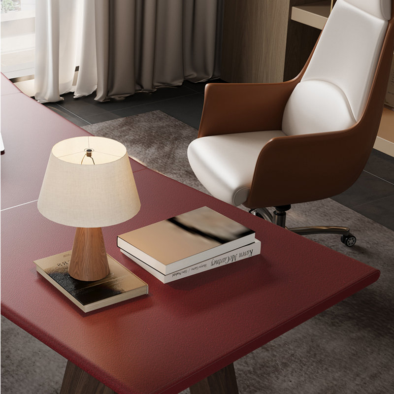 Italian style high-end light luxury desk, 29.53" H x 62.99" W x 31.5" D