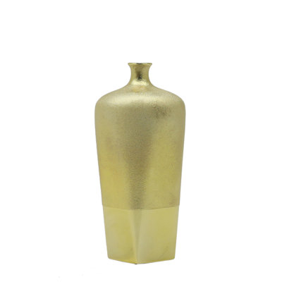 GOLD BOTTLE NECK VASE