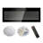 Thin Recessed Electric Fireplace with Remote, Multi-Color Flames, LED Light, and Heater for Modern Homes-804958877