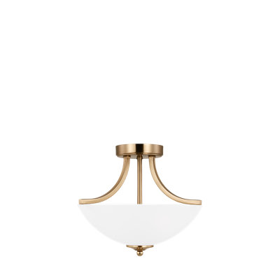 Luminaire suspendu convertible semi-encastré à deux lumières Geary de Génération Lighting 