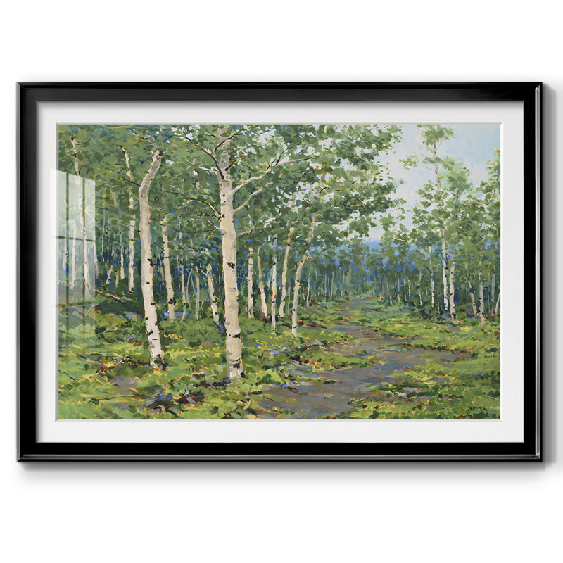 In The Forest, reproduction d'art encadrée, Cadre noir, H 15 po x l 21 po x P 1,5 po