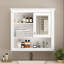 Armoire de salle de bain avec miroir, armoire à pharmacie murale, armoire d'appoint-80889545