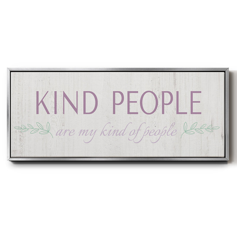 Kind Kind - toile encadrée, H 12 po x l 30 po
