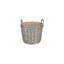 Wicker Round Lined Log Basket-812750584