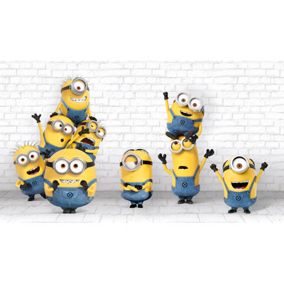 Peinture murale «Minions faisant des méfaits»