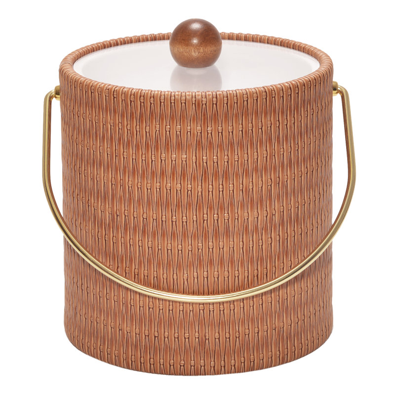 Maldives Vinyl Ice Bucket, Peanut