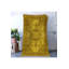 Tapis décoratif rétro à motif jaune-618660645