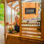 Backyard Discovery Bellerose Cedar Wood Polycarbonate Greenhouse with Pergola Front and Powerport 2.9m x 1.8m (9ft x 6ft)