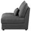 Fauteuil Janellen rembourré à peine noir