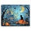 «Cat in Haunted Graveyard», art mural sur toile