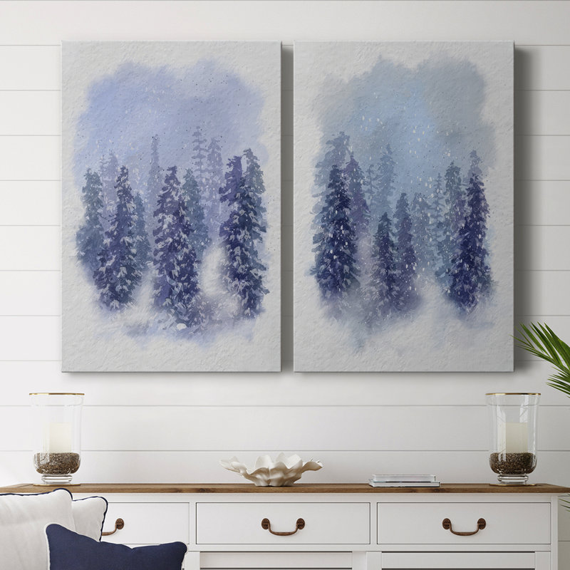Toile tendue avec châssis I - Premium Driven Snow, 27" H x 36" W