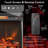 Aamena 22.8'' W Black Electric Fireplace Insert with 5118 BTU