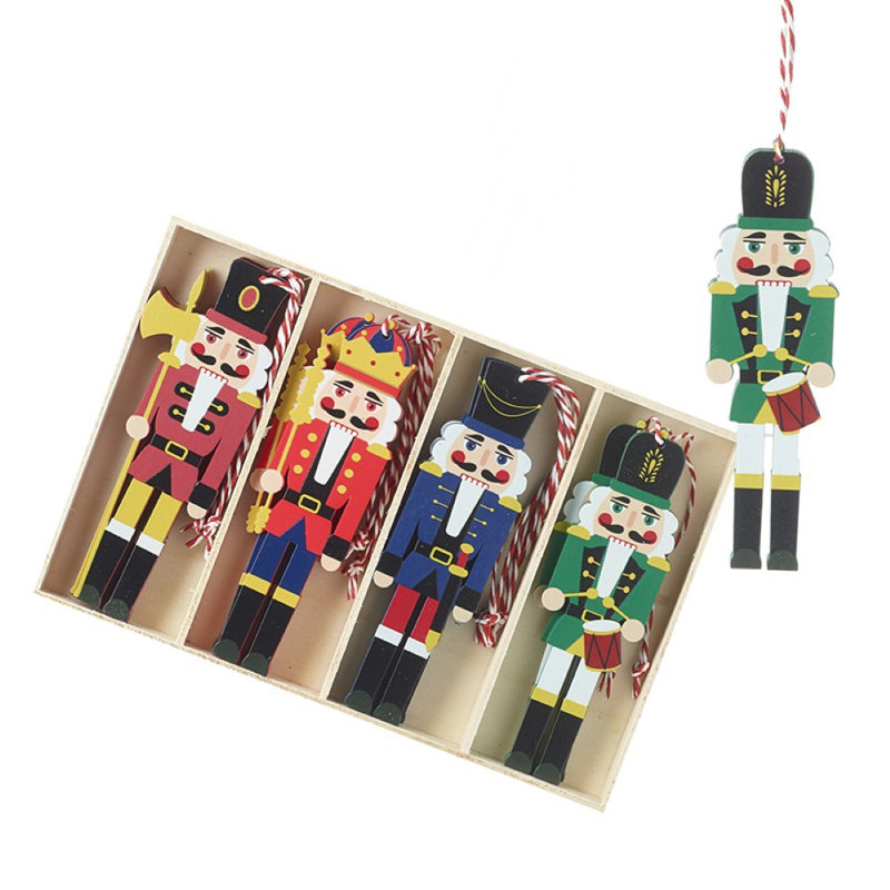 14cm Wood Hanging Figurine Ornament