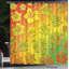 Ensemble de rideau de douche et crochets rasta-44327635