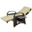 Chaise longue d'extérieur inclinable pour terrasse avec table basse-1380671823