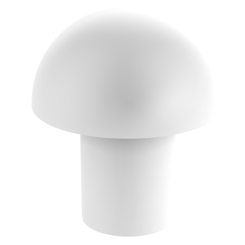 Poignée champignon Ballenas, Blanc mat