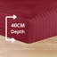 200 Thread Count Striped Microfiber Fitted Sheet-114286593-114286597