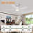 Smart Ceiling Fan With Light And Remote, 5 Dual-Sides Reversible Blades, Remote & App Control-305330929-304747188
