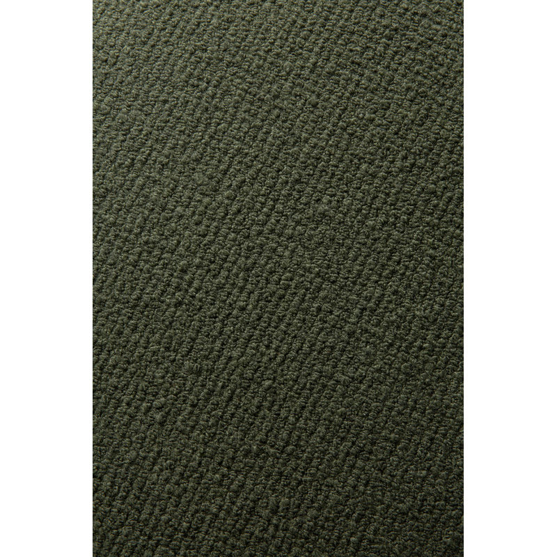 Barrow Round Pouf, Pine Green Polyester Blend