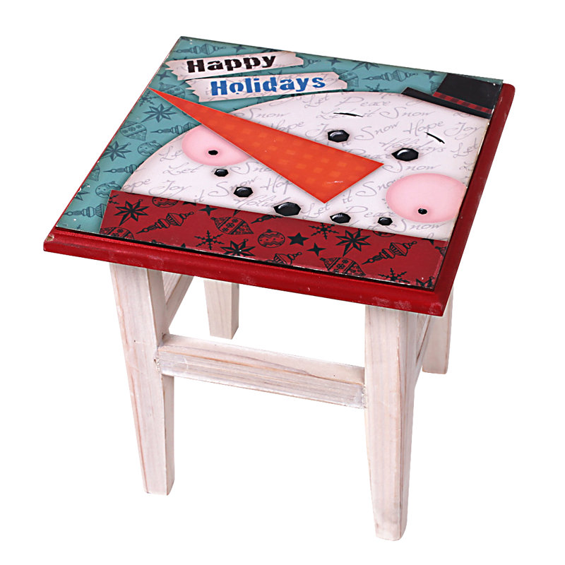 Solid Wood Accent Stool