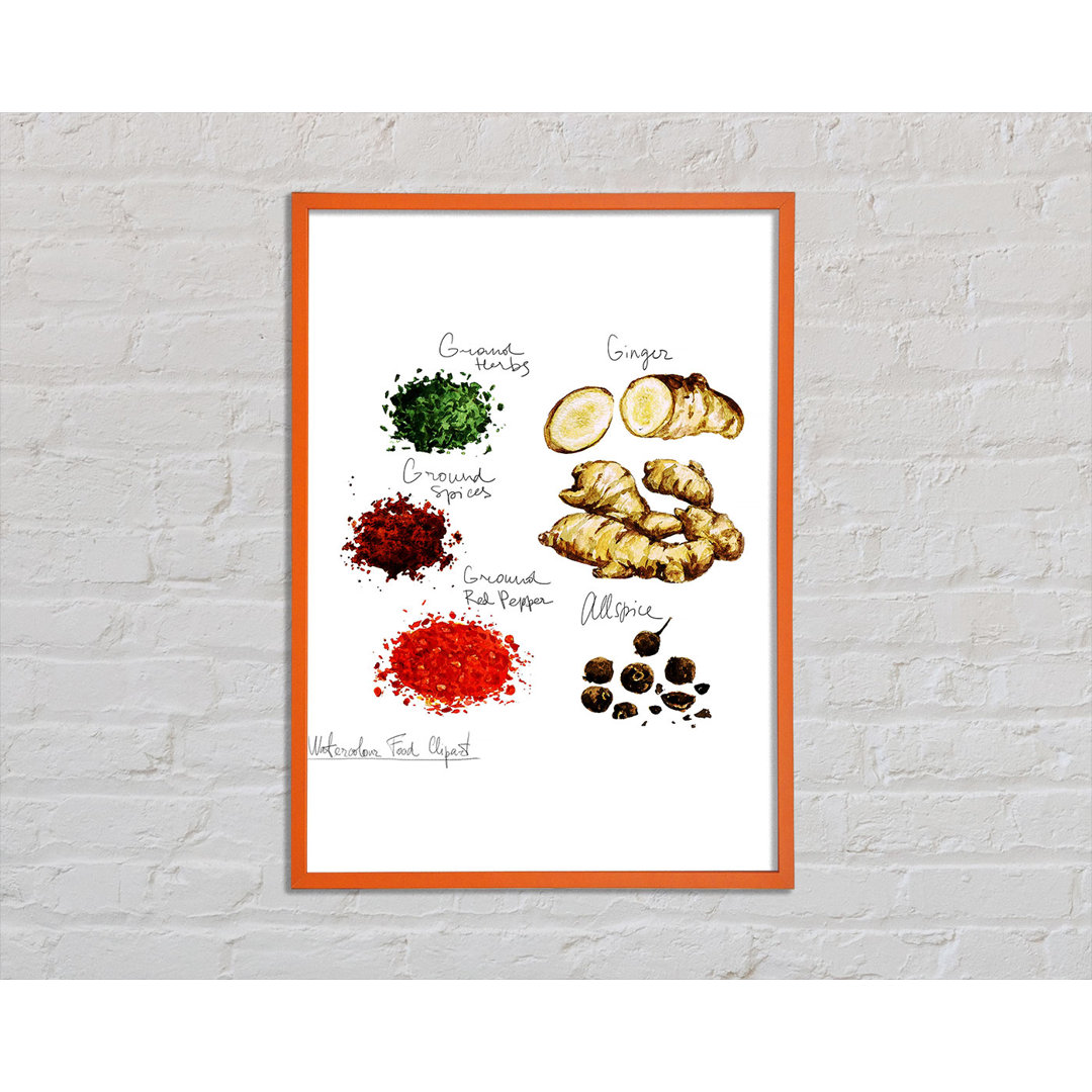 Kieu Spices For Cooking - Einzelne Bilderrahmen Kunstdrucke