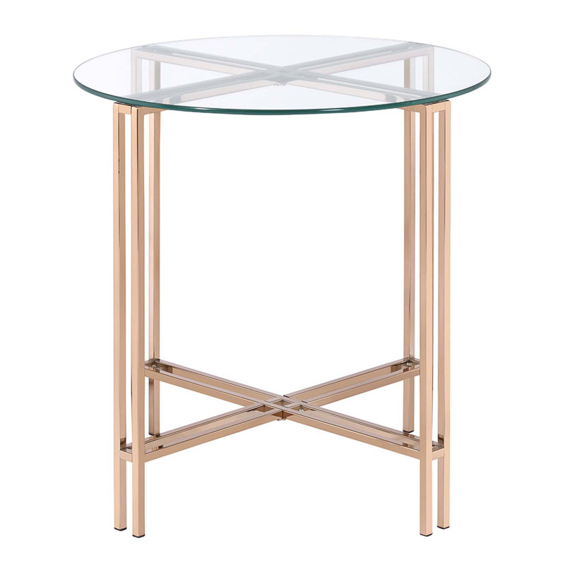 Glass Top End Table