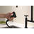 3 Holes Two Handle Bridge Kitchen Sink Faucet With Pull Down Sprayer-74870498