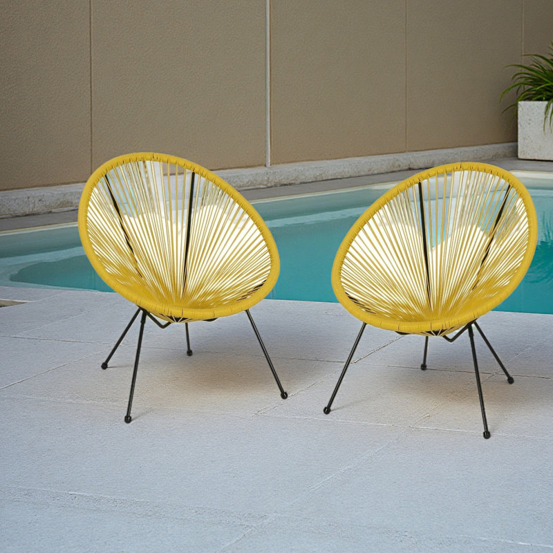 CHAISE (ENSEMBLE DE 2), Jaune