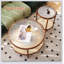 Ensemble de 2 tables basses de style campagnard moderne, tables gigognes élégantes et élégantes pour une utilisation polyvalente