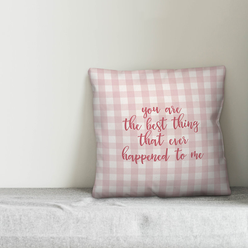  Coussin You You The Best Thing, Housse de coussin, Rose