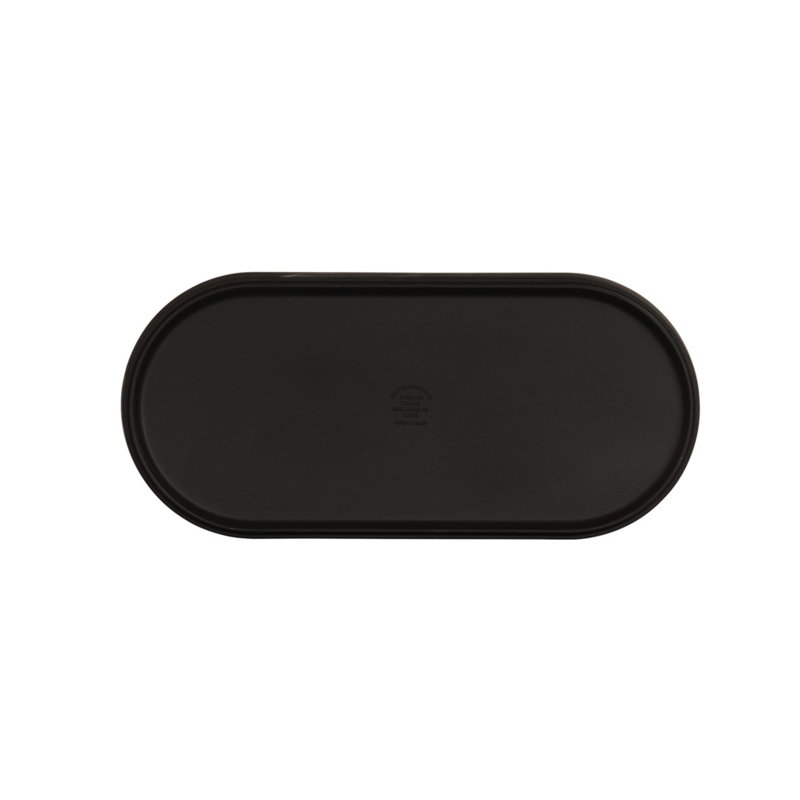 Plateau en mélamine Cal-Mil Hudson, Noir, H 1,5 po x l 6 po x P 13 po