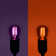 0.5 Watt S14 LED Coloured String Light Bulb, Purple and Orange, E26/Medium (Standard) Base