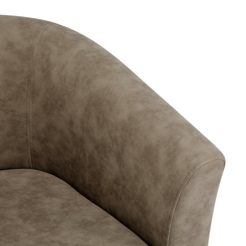 Fauteuil demi-tonneau Wilmore, Abricot