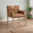 Aimee Vegan Leather Dining Arm Chair-1901019751-1901019749