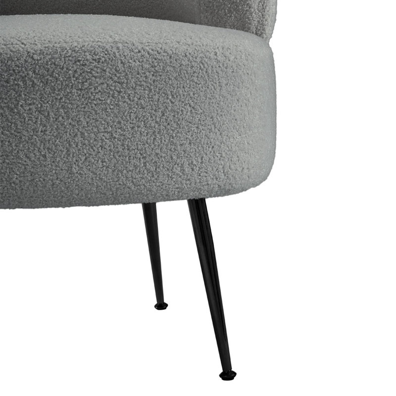 Teddy Hair Sofa, Black, Grey
