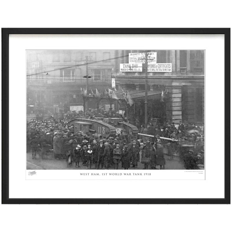 West Ham, 1St World War Tank 1918 by Francis Frith - Single Picture Frame Print, 40cm H x 50cm W x 2.3cm D