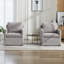 Chaise d'appoint pivotante à housse (ensemble de 2)-101770285