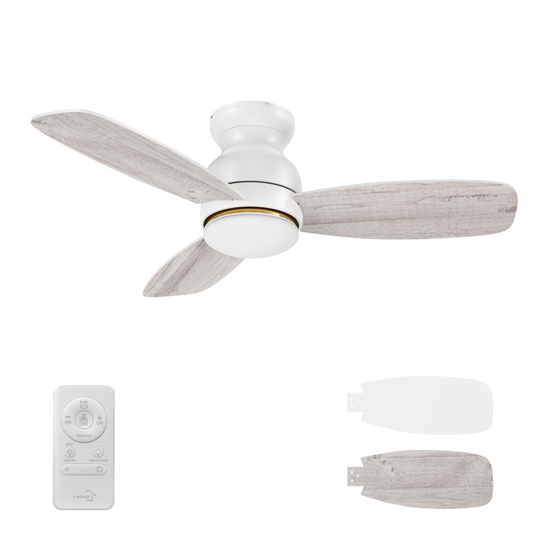 Vant 44'' Ceiling Fan with LED Lights, White