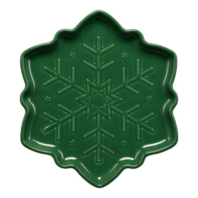 Snowflake Ceramic Salad Plate