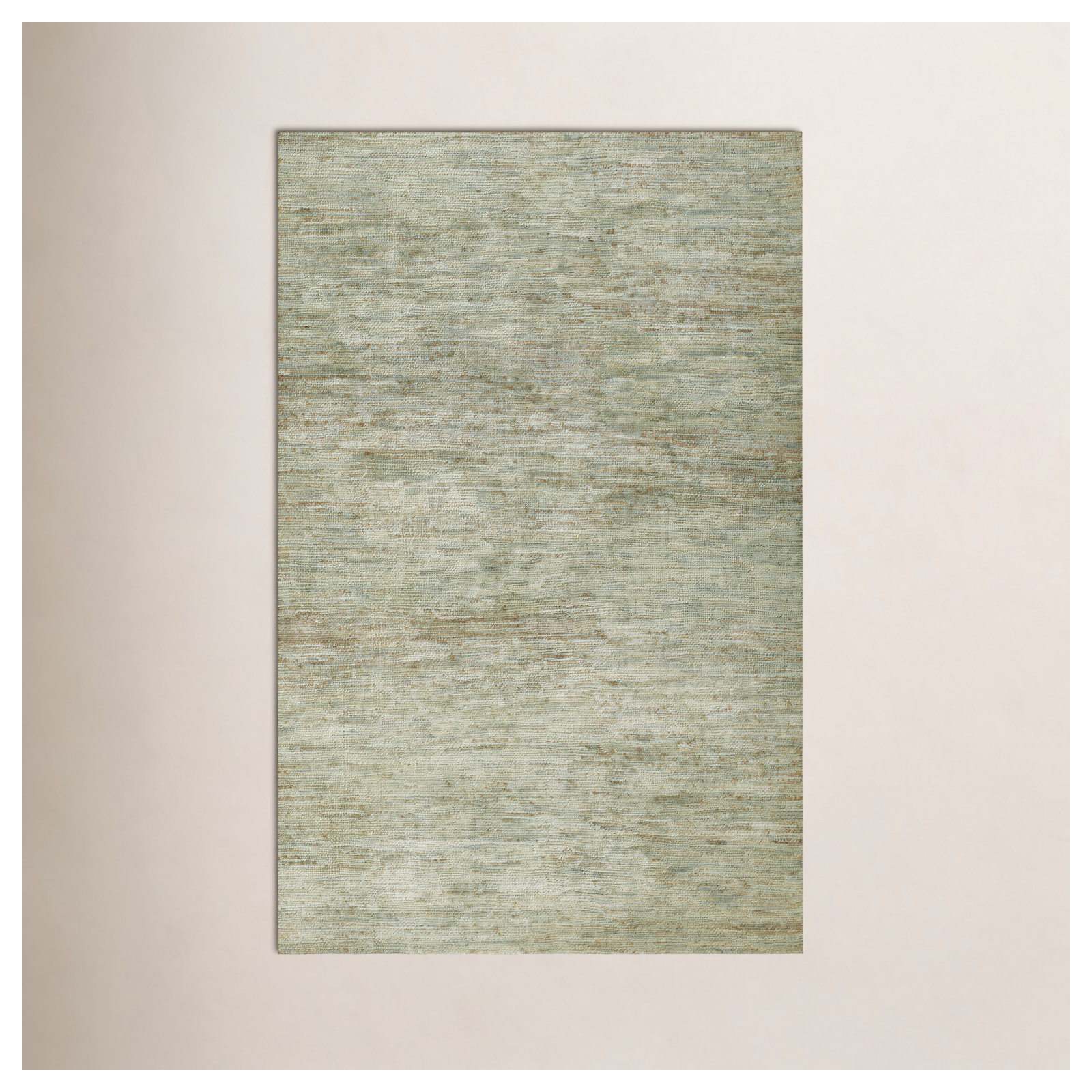 Sarina Handmade Green Rug, Runner 2'3" x 8'