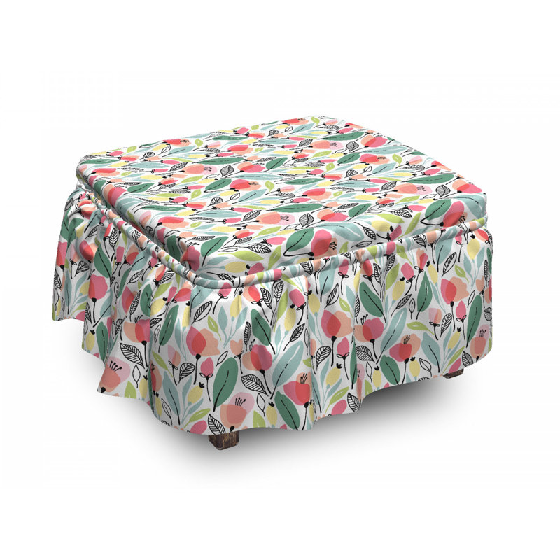 Ensemble de housse pour repose-pieds 2 pièces, Motif 3