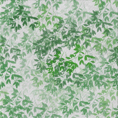 Tapis à motifs vert / blanc