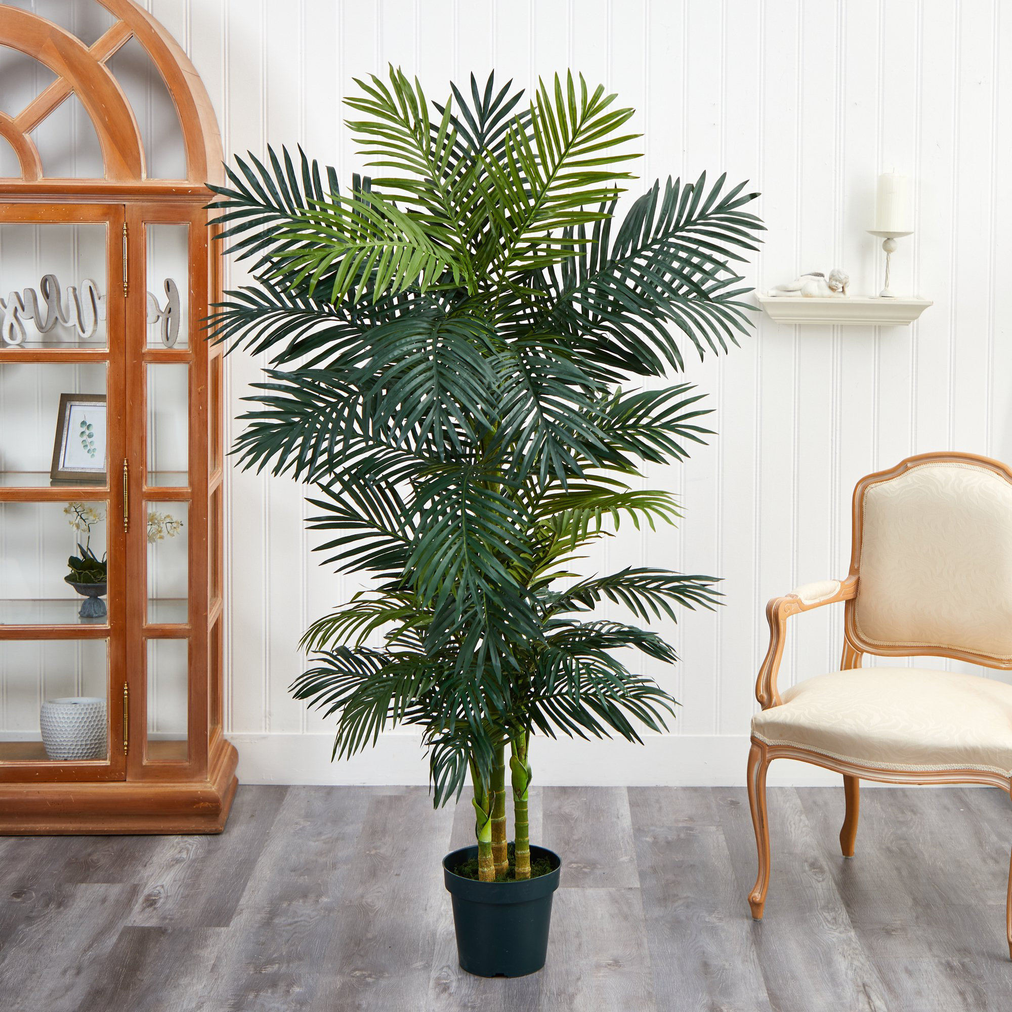 Bayou Breeze 78'' Faux Palm Tree in Pot | Wayfair