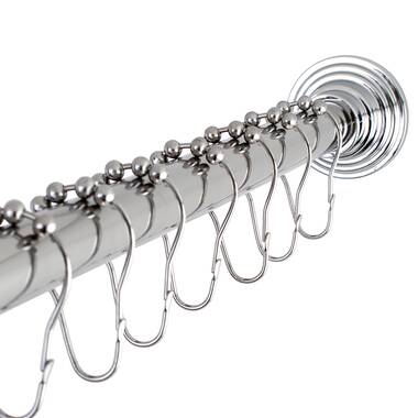 Buy Amazer Shower Curtain Hooks Rings, Metal Wide Shower Curtain Rings Hooks  for Bathroom Shower Rod, Polished Nickel, Set… Online at desertcartINDIA