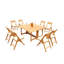 Surfliner Outdoor 9 - Piece Teak Dining Set