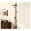 Banc à chaussures en bois massif avec portemanteau, tabouret d'entrée pour la maison, rangement à chaussures multifonctionnel et mobilier de couloir