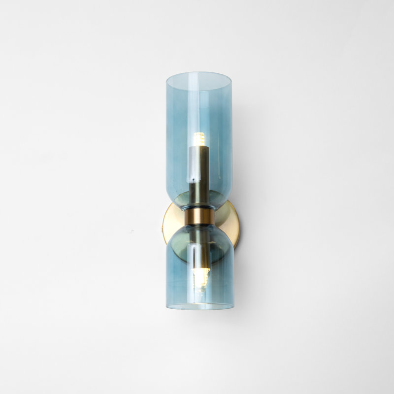 Magic In Milan Wall Light, Blue/Gold