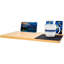 Bureau Inbox Zero Lap | Plateau de recouvrement à double face en bambou renforcé avec tapis de souris recouvert de tissu intégré pour ordinateurs portables de 11 po, 13 po, 15 po | Support d'ordinateur, tablette, téléphone
