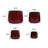 4 Pieces Ceramic Planter Pot, Modern Indoor Outdoor Flowerpot for Patio, Garden, or Windowsills-525648463
