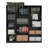  Cedarbrook Manufactured Wood Wall Bookcase with Open Shelves, Modern Display Storage Shelf for Home Office and Living Room